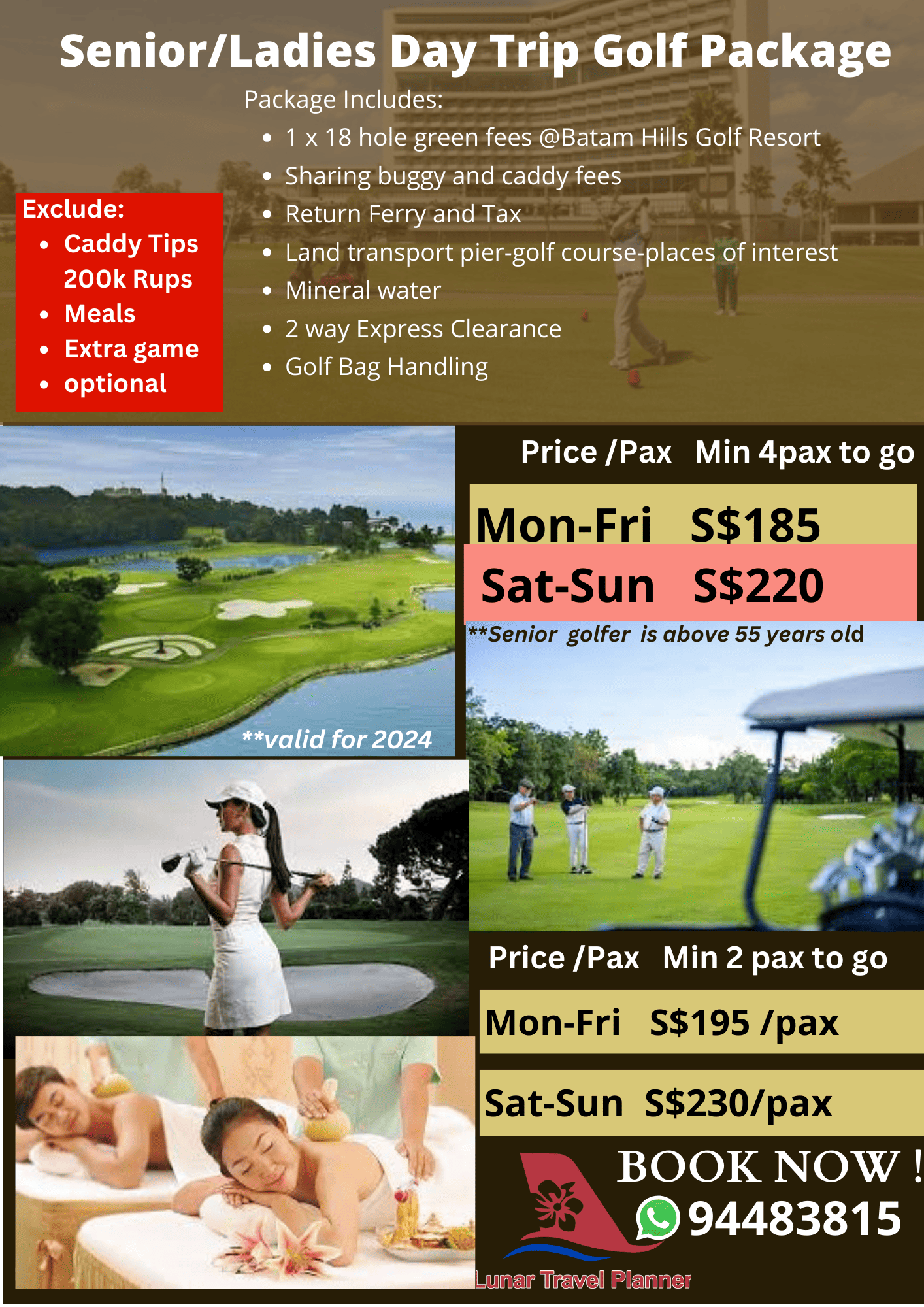 Senior/ Ladies Day Trip Golf Package