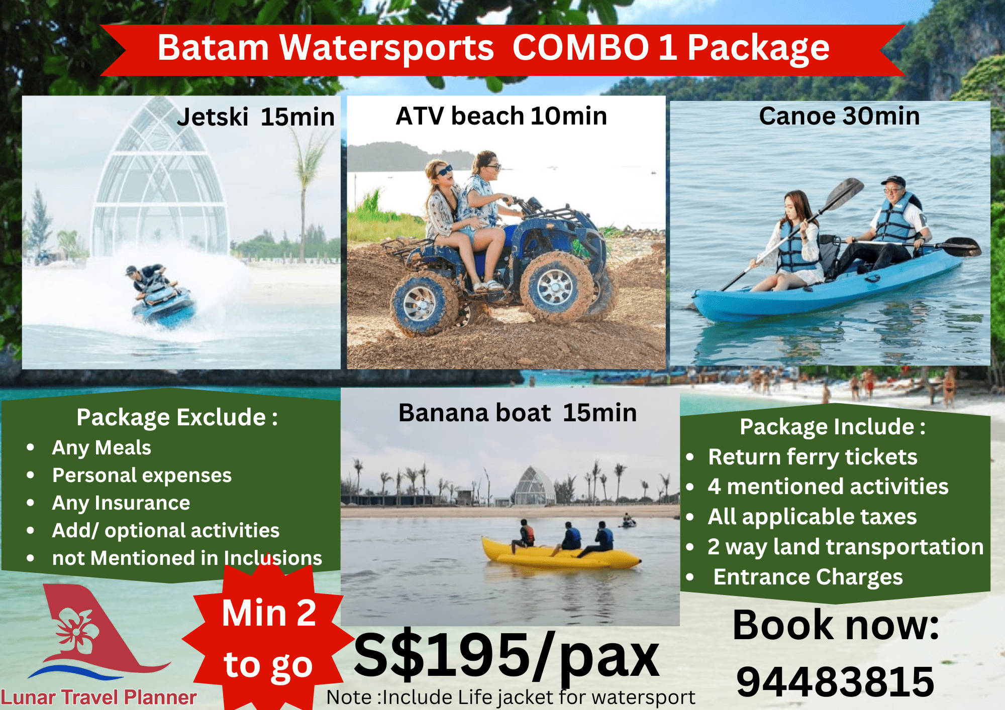Batam Watersports Combo 1 Package