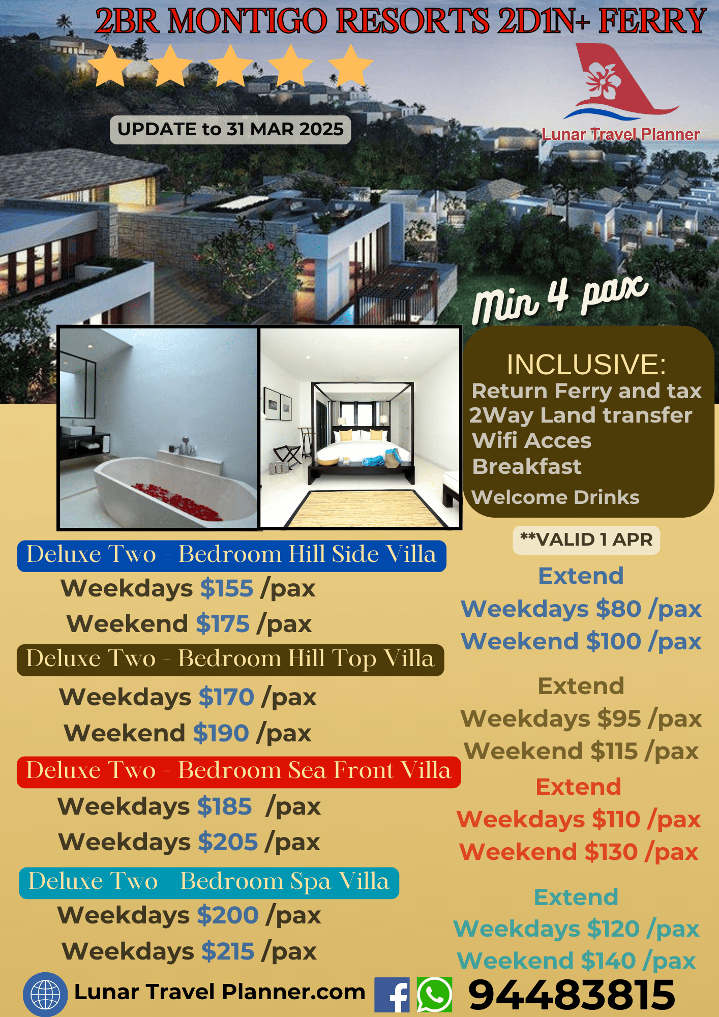 Montigo Resort 2D1N + Ferry